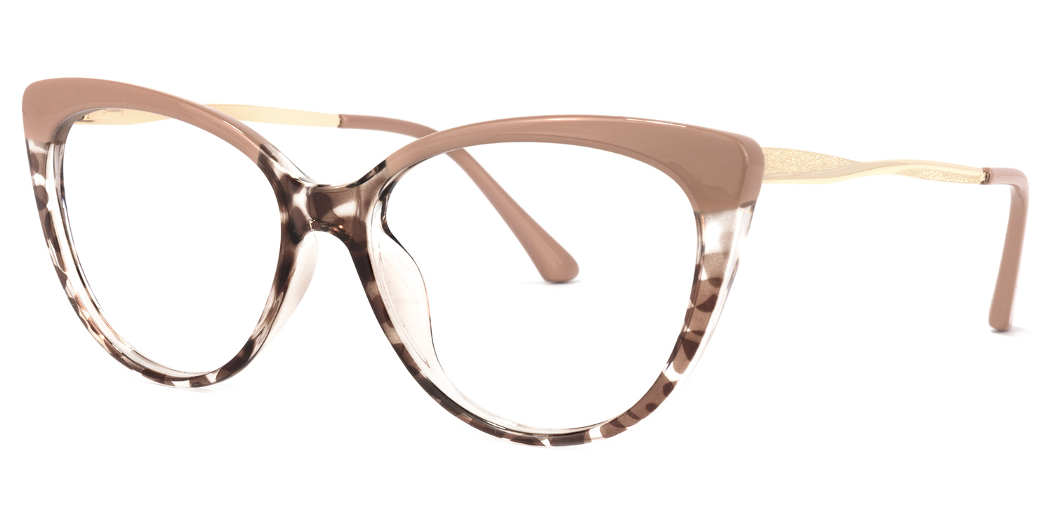 Marcus Camée Marron Cateye Lunettes2