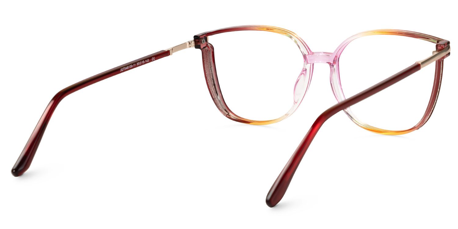 Rodz Rouge-Jaune Carré Lunettes3