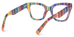 Nereyda Bleu Cat-eye lunettes4