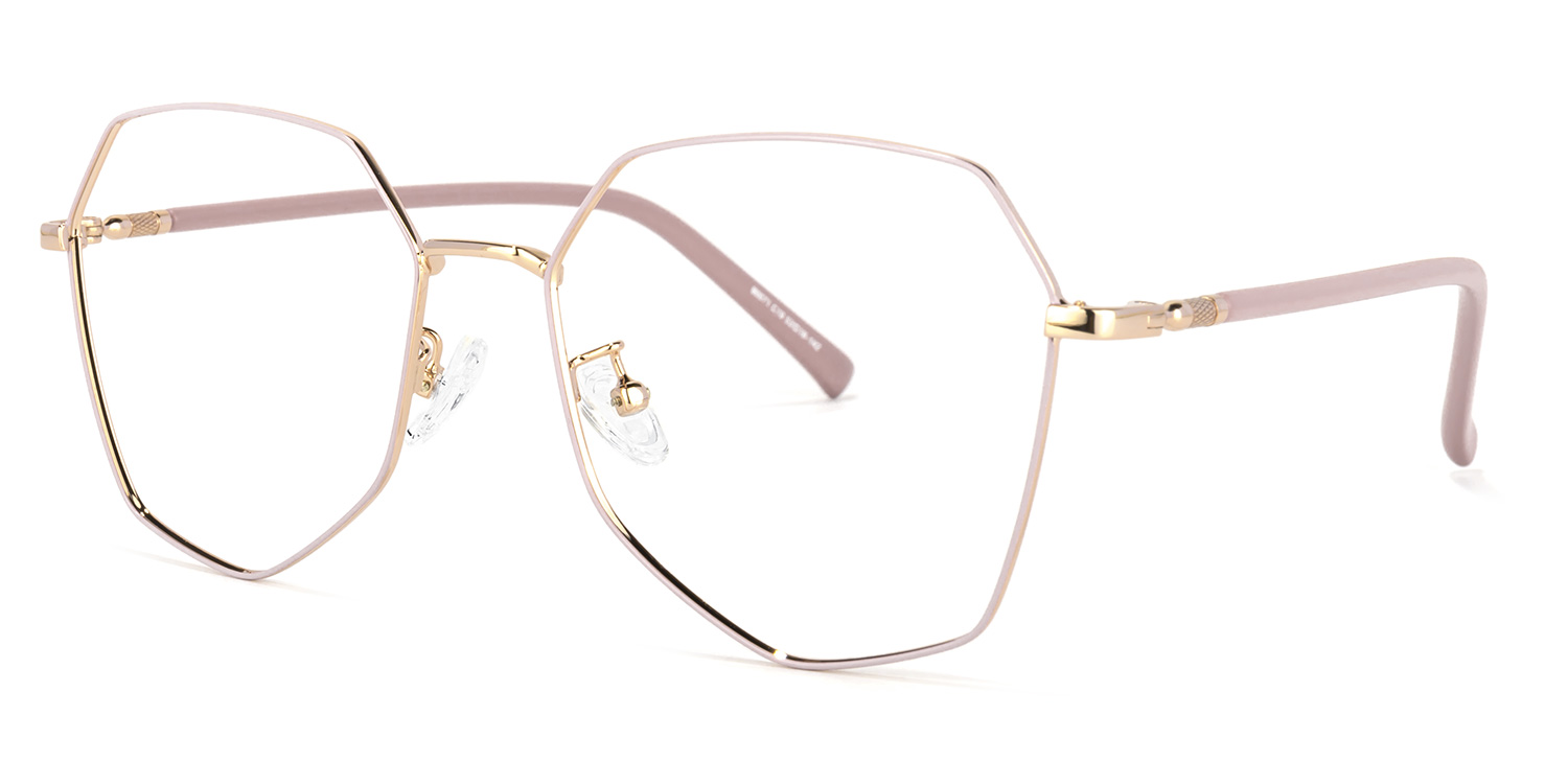 Bivins Rose Géométrique Lunettes2