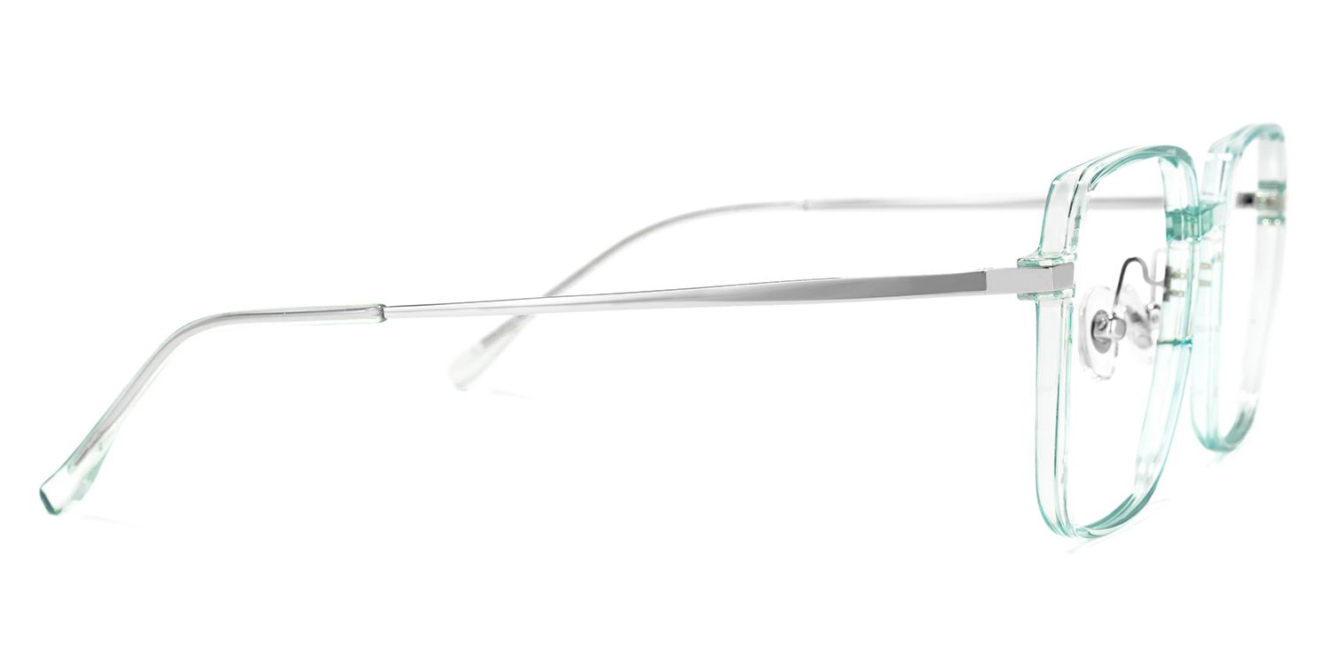 Padraigin Lunettes carrés en cristal vert 2