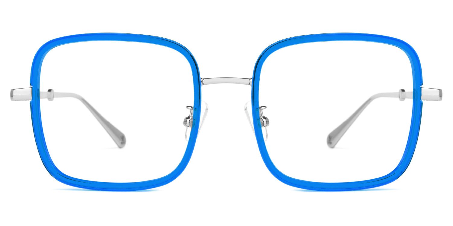 Ozzy Bleue Cristal Carré Lunettes0
