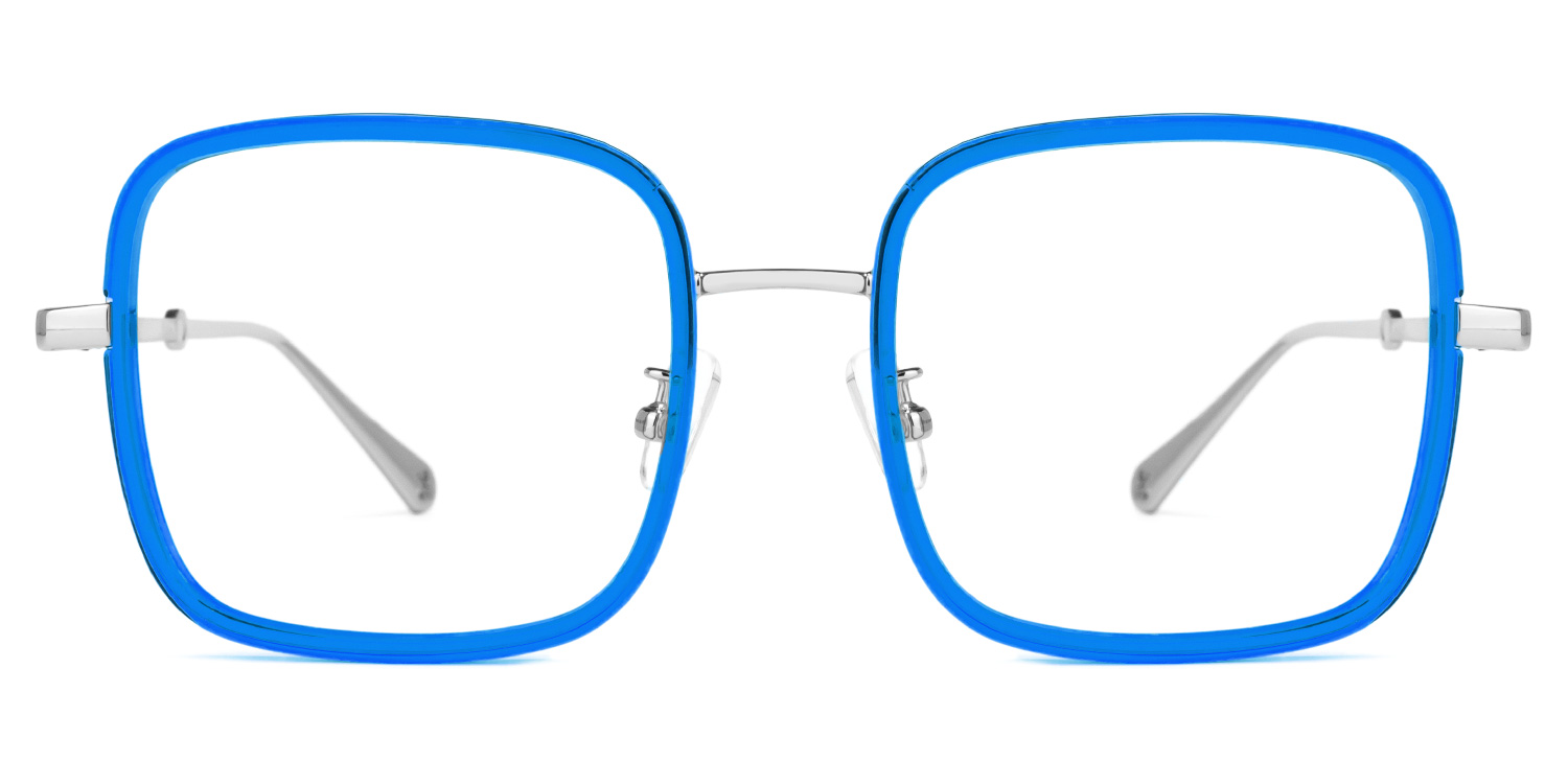 Ozzy Bleue Cristal Carré Lunettes0