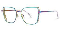 Jamison Irisé Carré lunettes1