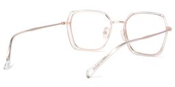 Nathalie Or Cristal Carré lunettes3