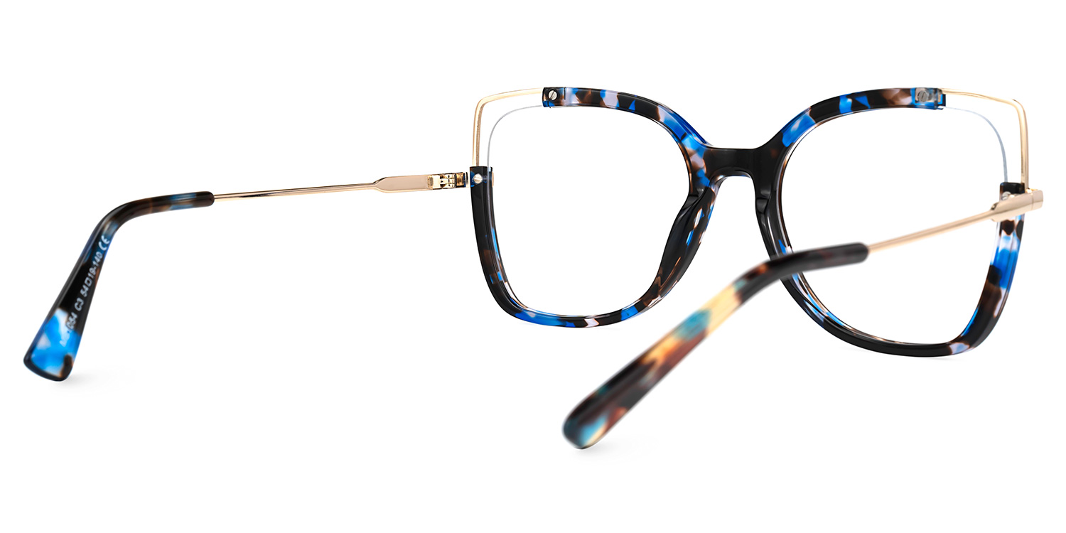 Nunes Bleue Floral Cateye Lunettes4