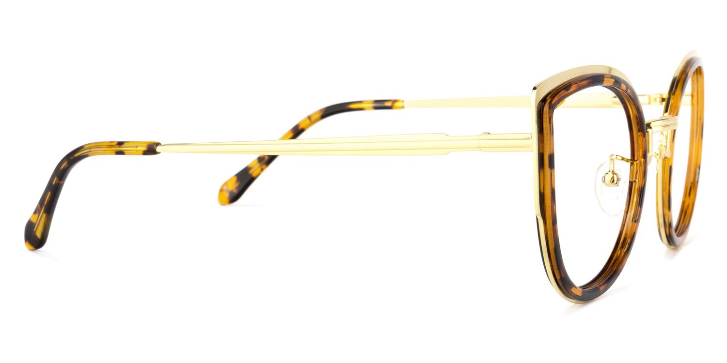 Quillan Lunettes Cateye écaille jaune 3