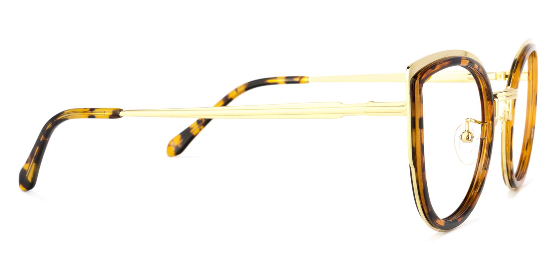 Quillan Lunettes Cateye écaille jaune 3