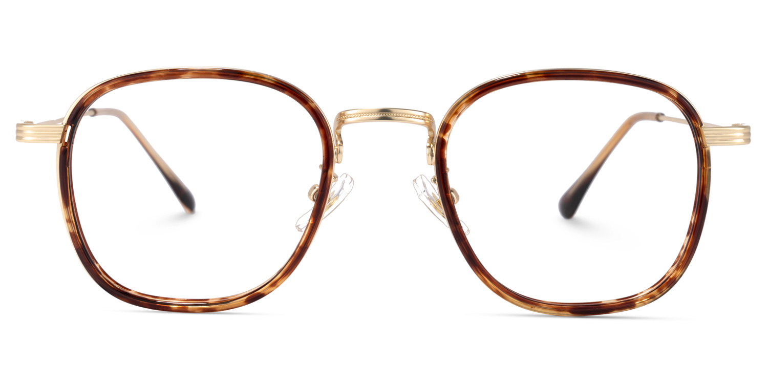 Joho Lunettes carrées Marron Tortoise0