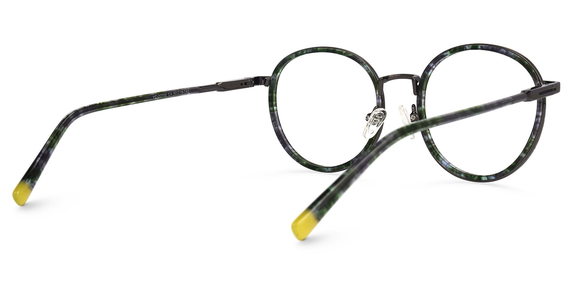 Damita Floral Tortue Ronde Lunettes3