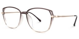 Haygood Marron Cat-eye lunettes1