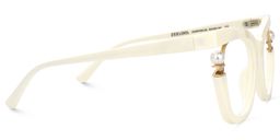 Pearl Blanc Cat-eye lunettes2