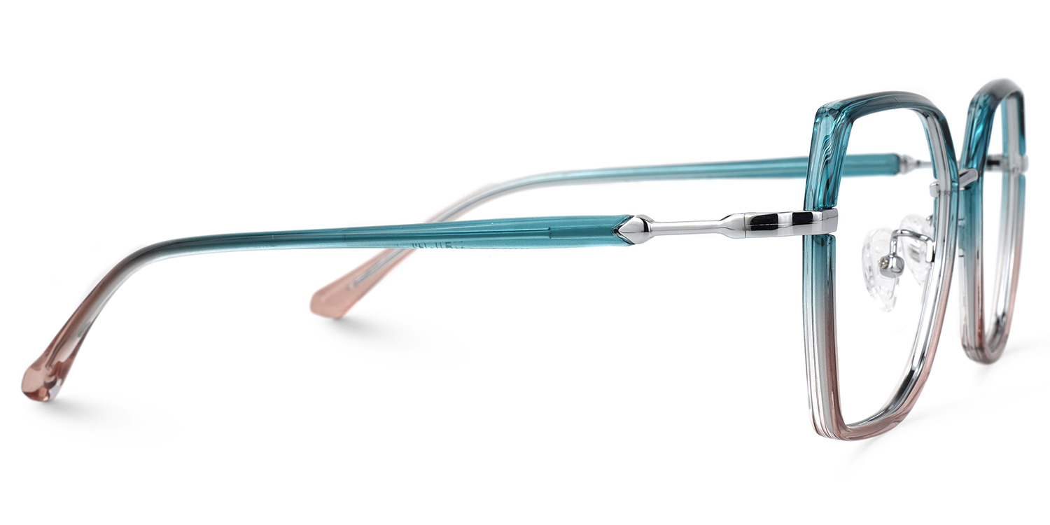 Burt Bleue Géométrique Lunettes5