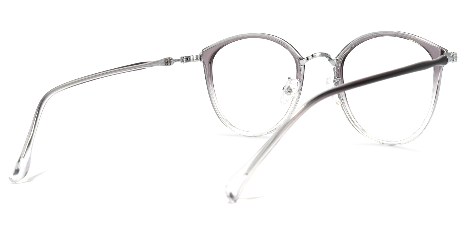 Basilia Lunettes rondes en cristal noir3