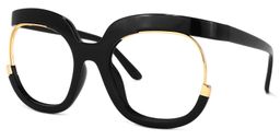 Darice Noir Ronde lunettes1