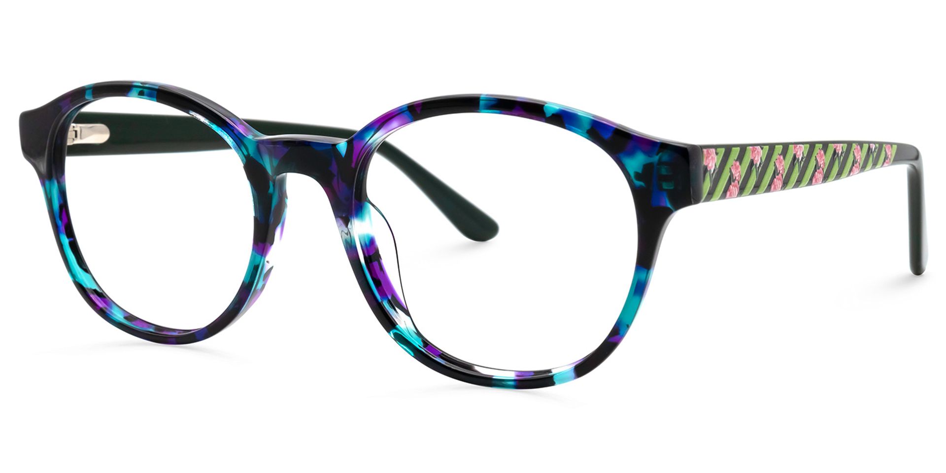 Norma Bleue-Tortue Ronde Lunettes1