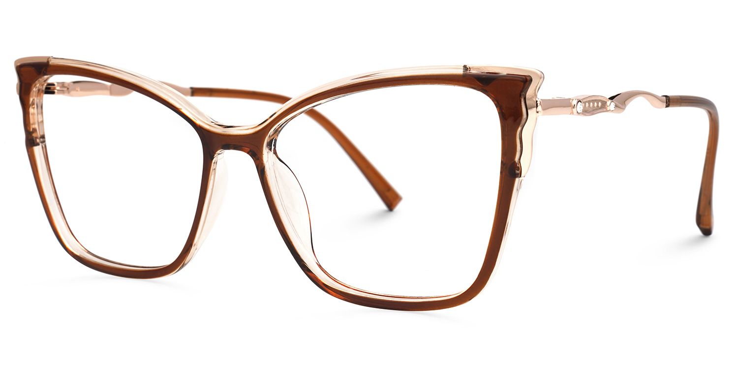 Becky Marron Cateye Lunettes1