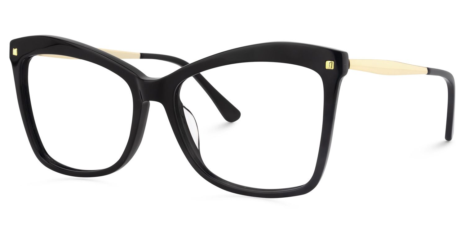 Isaebella Noir Papillon Lunettes1