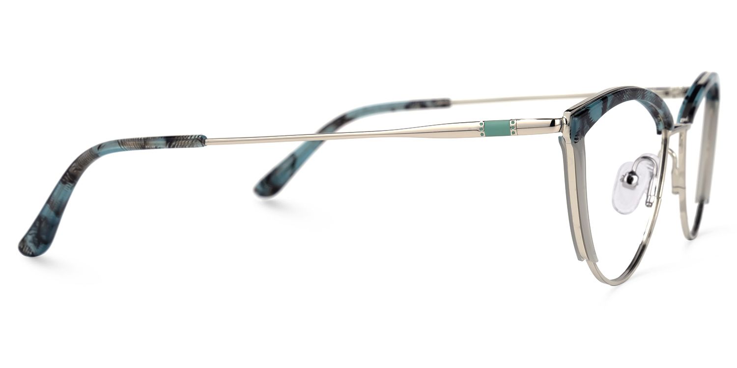 Annett Bleue Floral Cateye Lunettes3