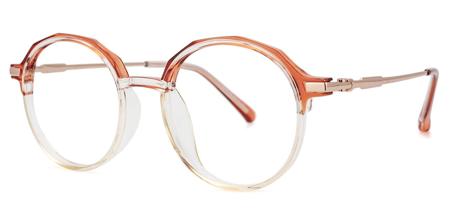 Jessye Lunettes rondes Orange1