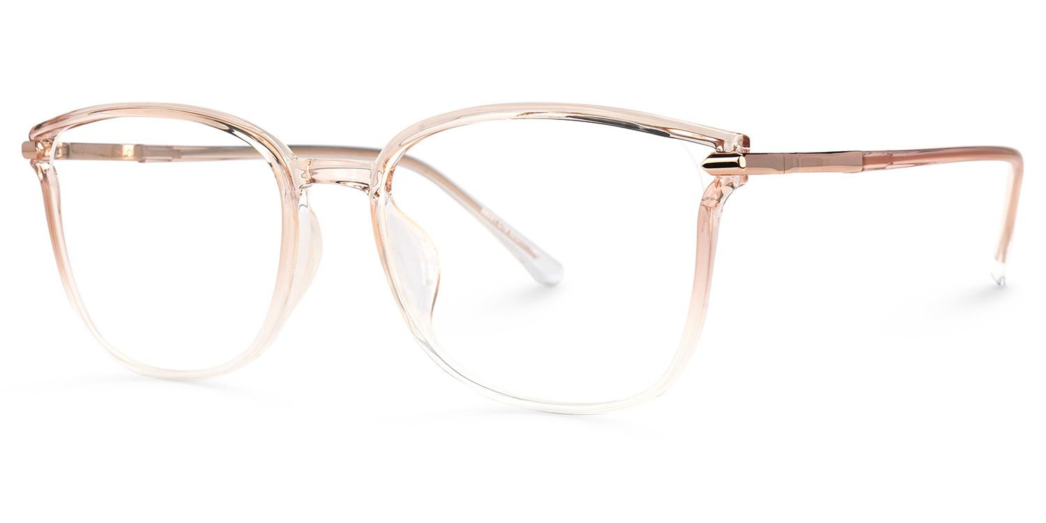 Mander Verres carrés en cristal rose 1
