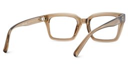 Grover Beige Rectangulaire lunettes4