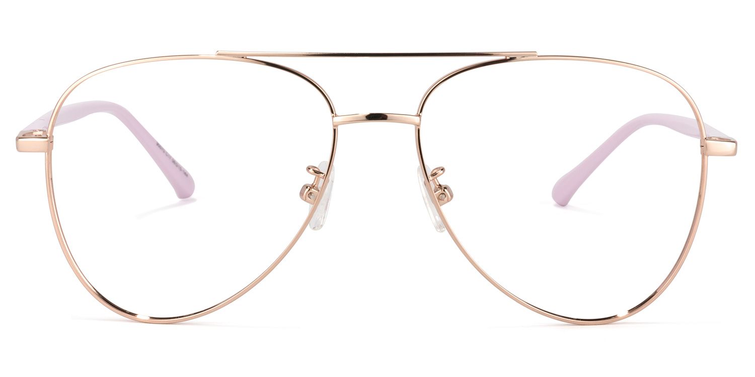 Paige Lunettes de pilote roses0