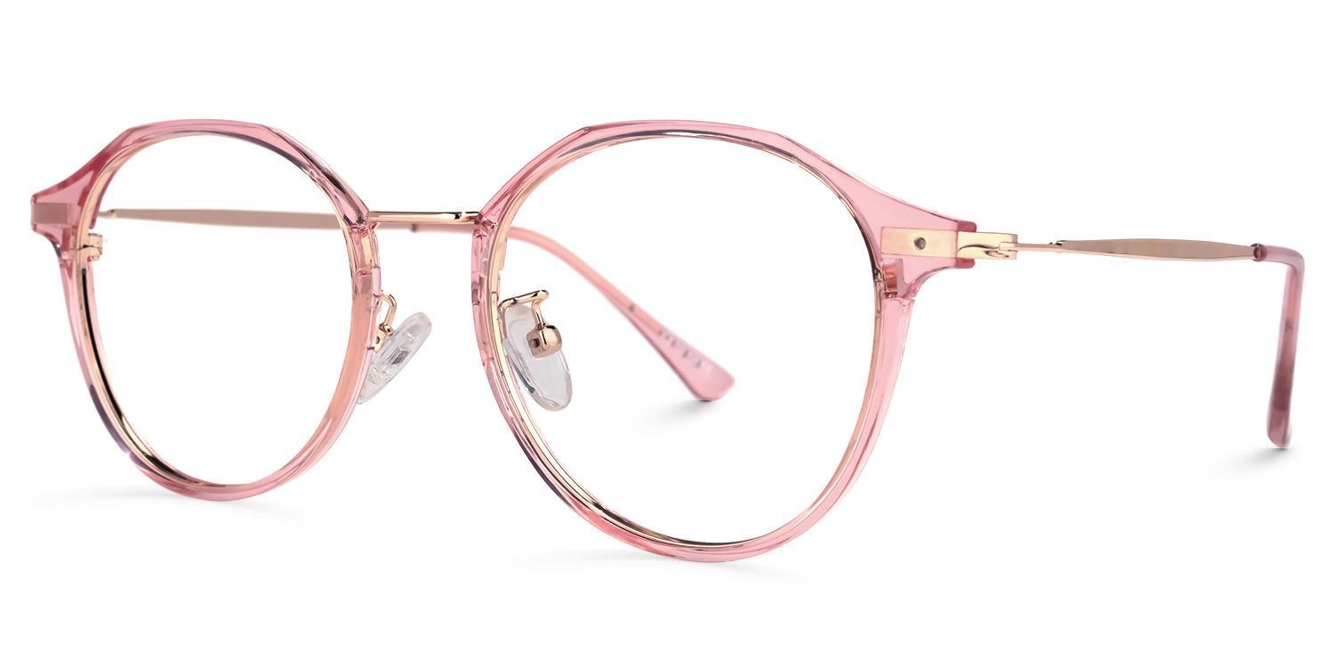 Byron Rose Cristal Ronde Lunettes1