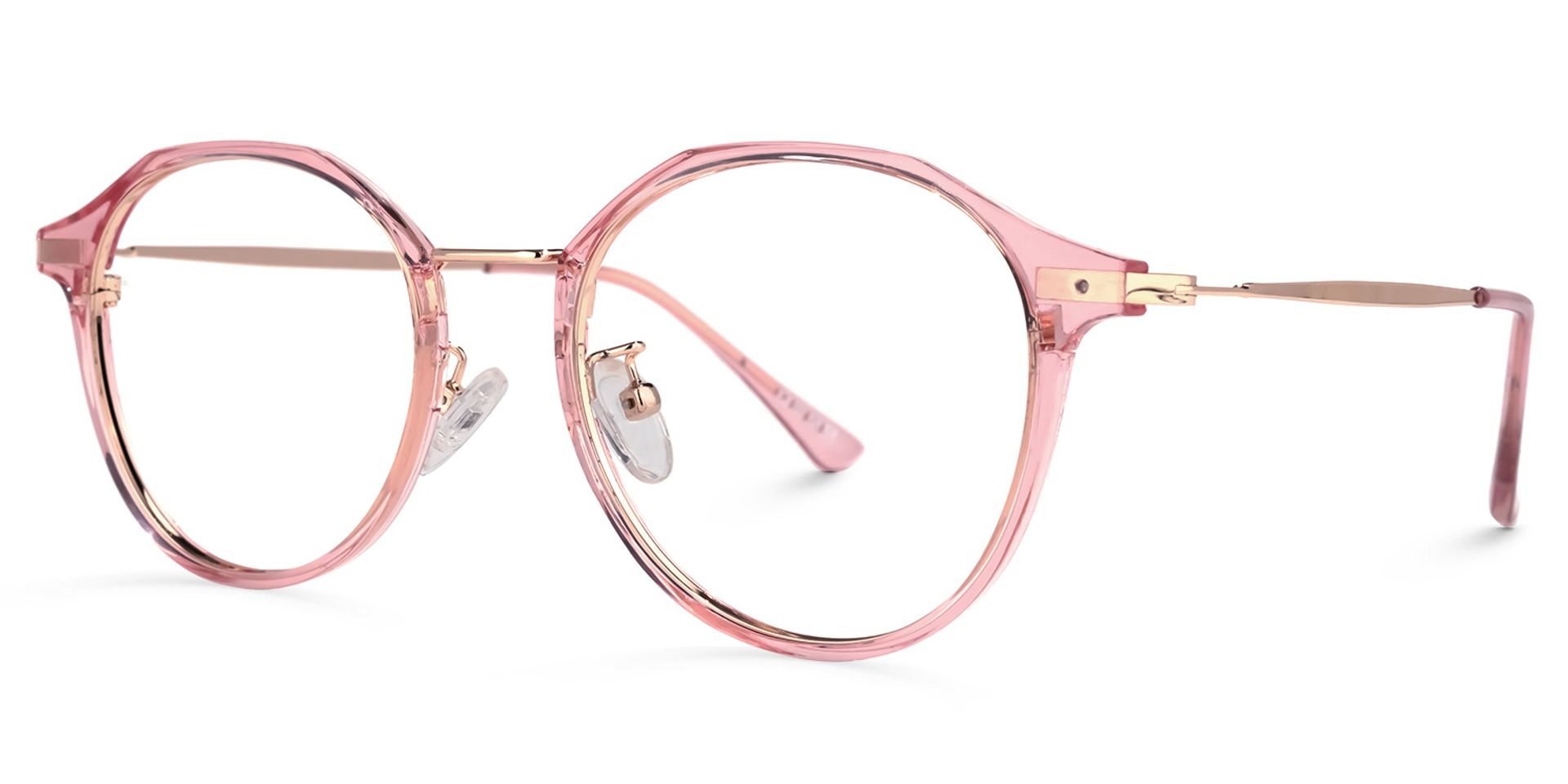 Byron Rose Cristal Ronde Lunettes1