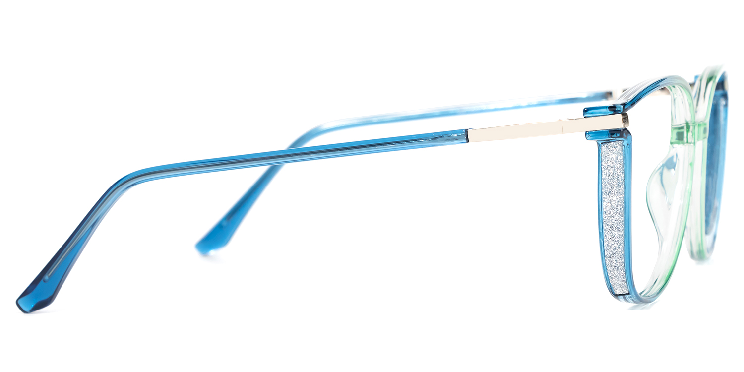 Rodz Bleu-Vert Carré Lunettes 2