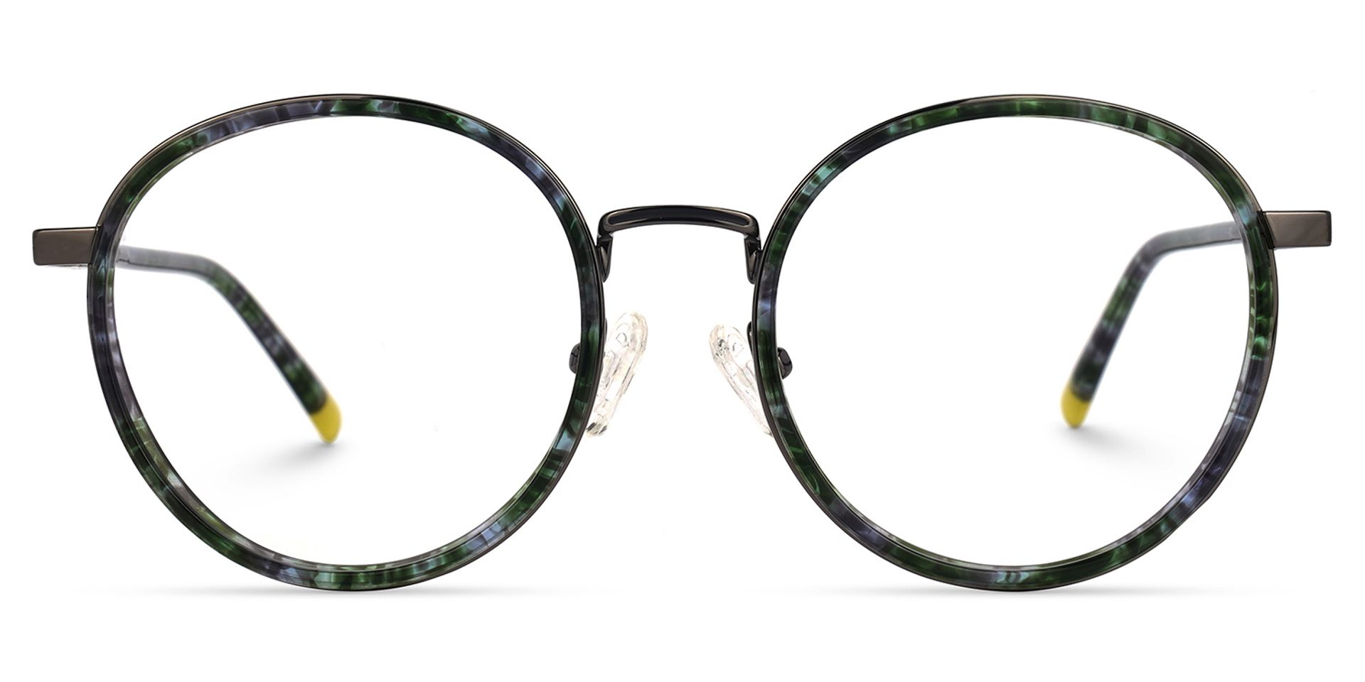 Damita Floral Tortue Ronde Lunettes0