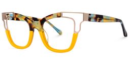 Rhoden Jaune Cat-eye lunettes1