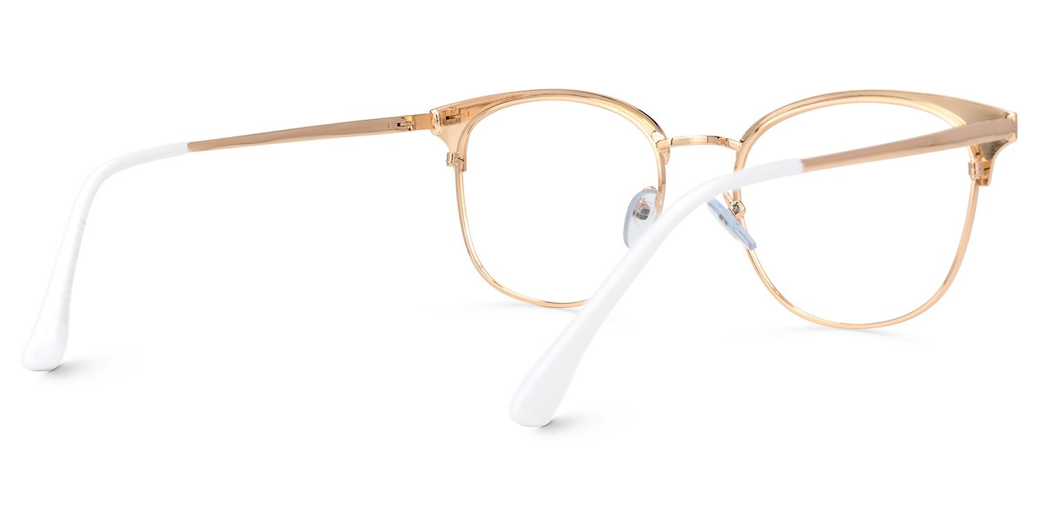 Isadora Blanc Or Browline Lunettes3