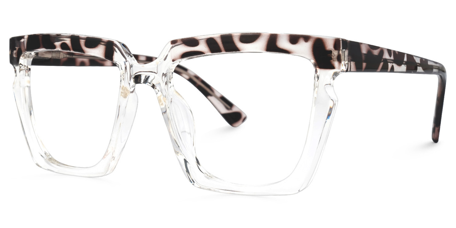 Margo Tortue Cristal Rectangle Lunettes1