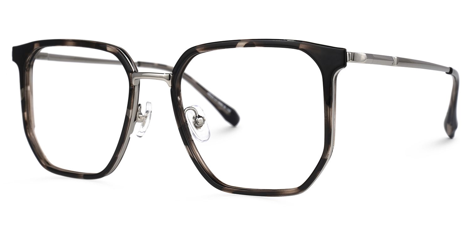 Amber Noir Tortue Carré Lunettes1