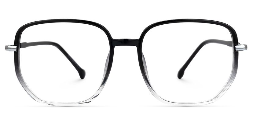 Joana Noir-Cristal Géométrique lunettes