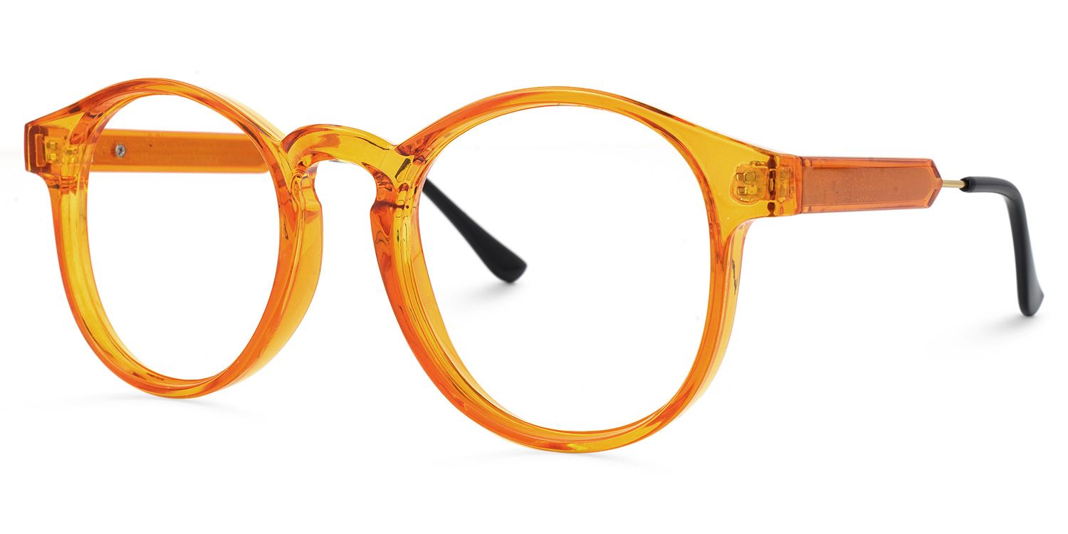 Xanten Orange Ronde Lunettes1