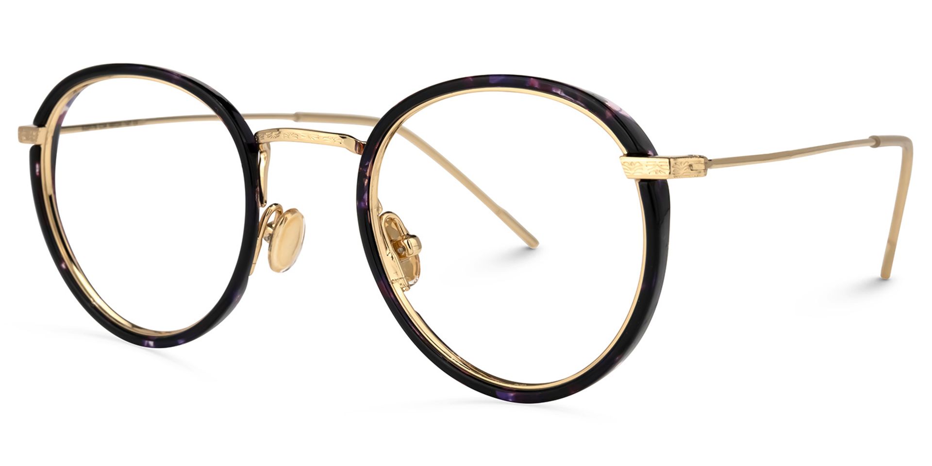 Todd Violet Tortue Ronde Lunettes1