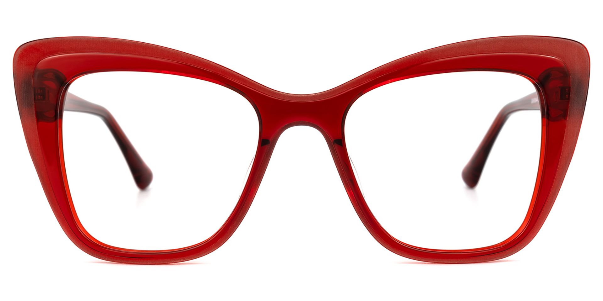 Youness Rouge Cateye Lunettes0
