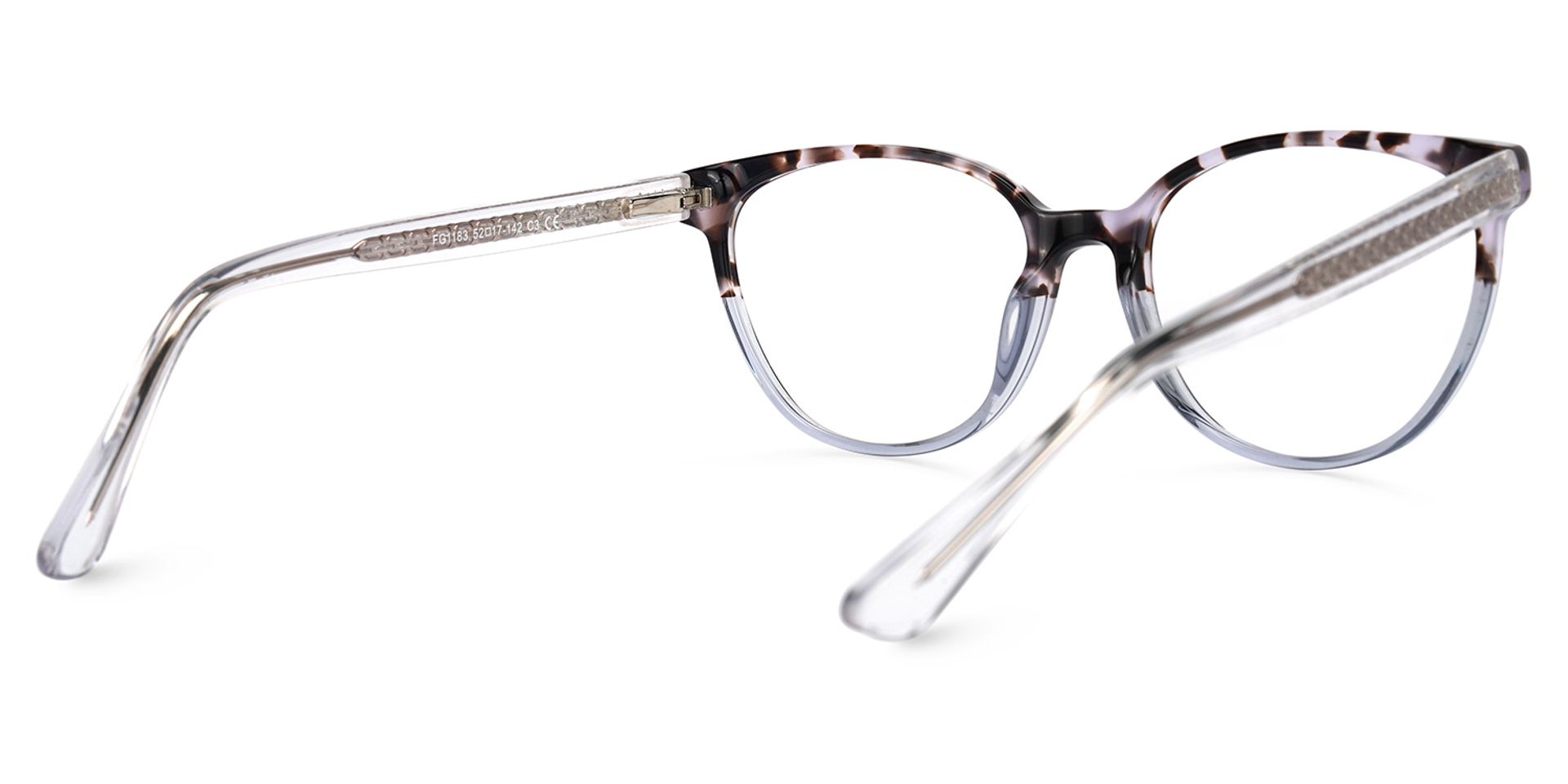 Felesa Mauve Tortue Cateye Lunettes3