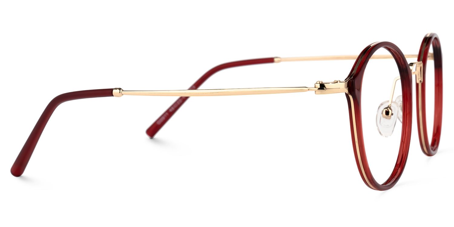 Alyssa Marron Ronde Lunettes3