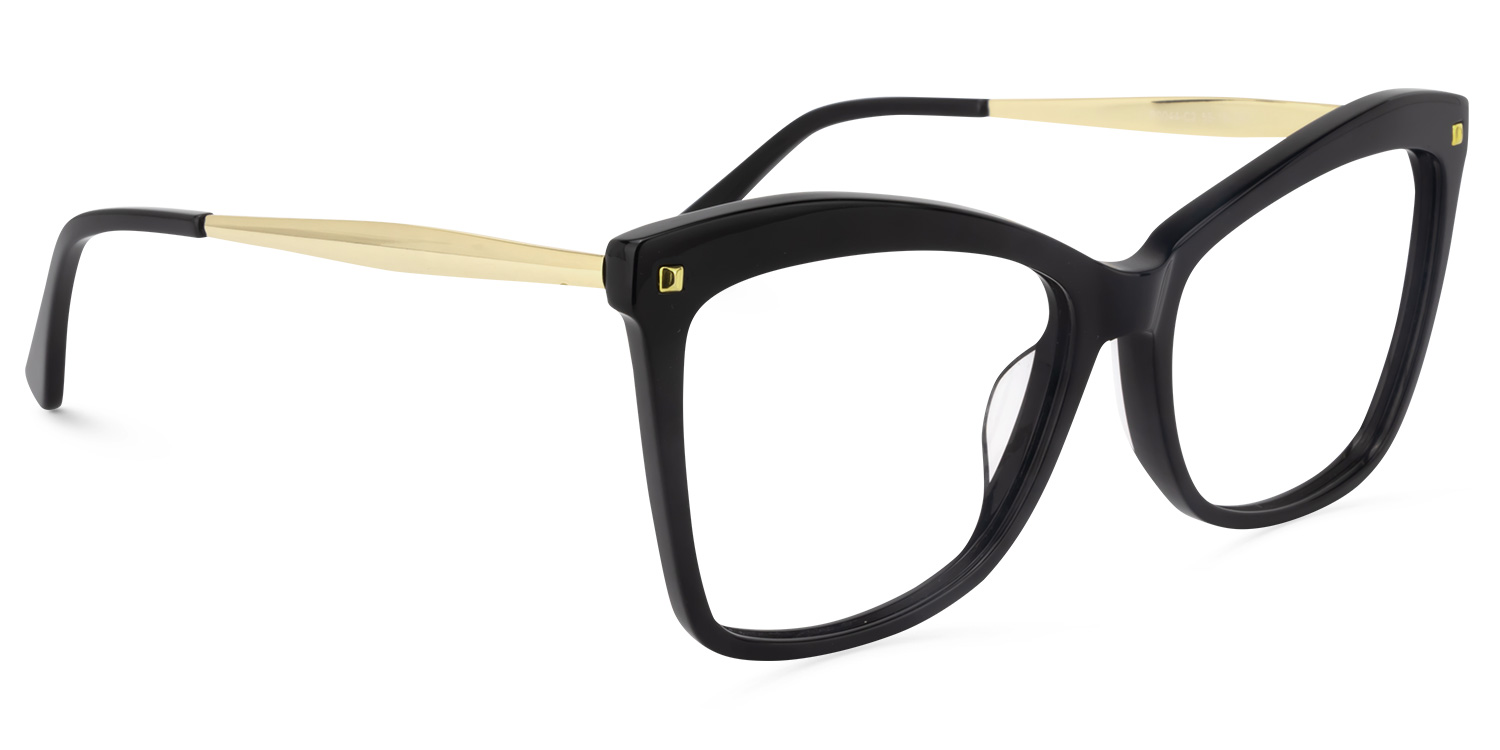 Isaebella Noir Papillon Lunettes3