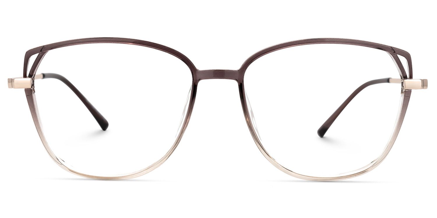 Haygood Lunettes de vue œil de chat en cristal marron 0