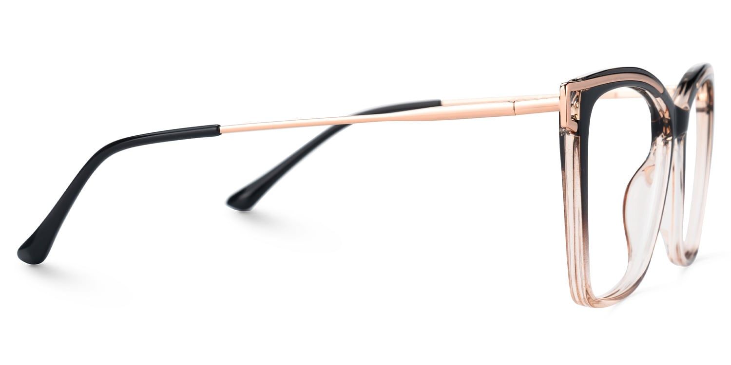 Krystle Noir-Marron Carré Lunettes3