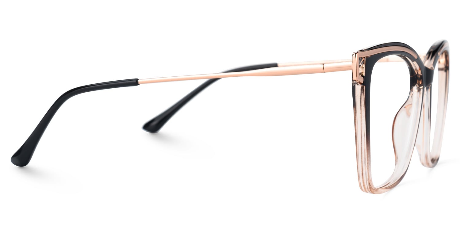 Krystle Noir-Marron Carré Lunettes2