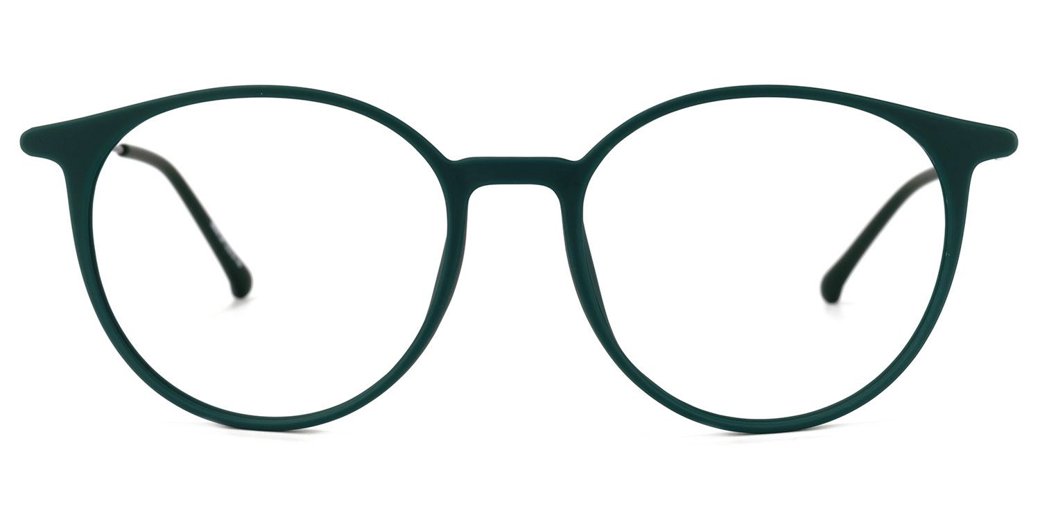 Ohnicio Lunettes rondes vert foncé0