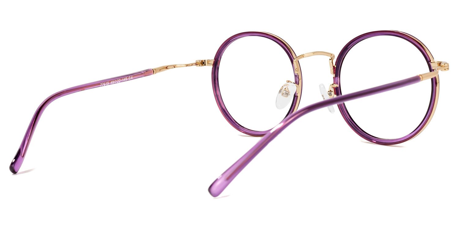 Diane Violet Ronde Lunettes3