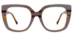 Brenda Mauve Carré lunettes0