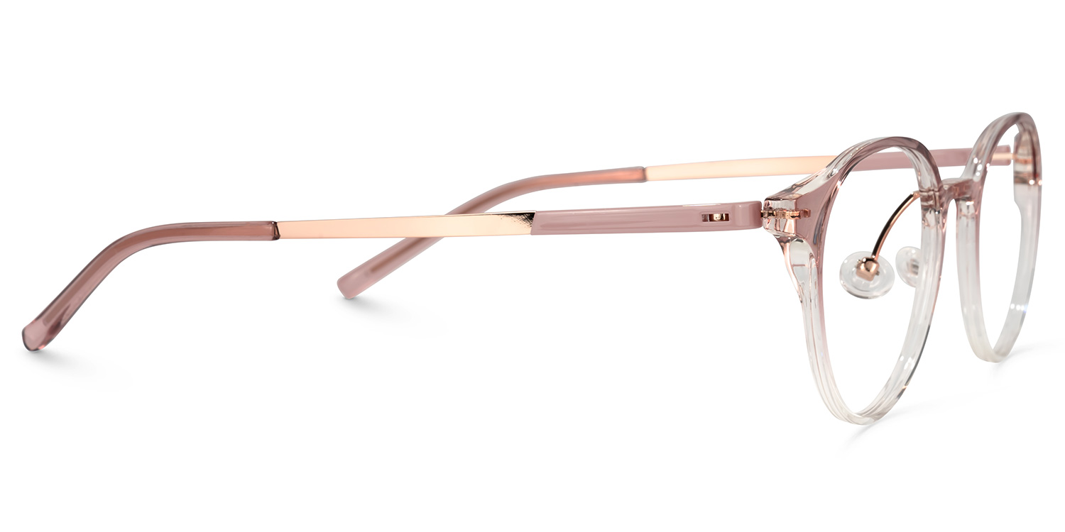 Laszlo Lunettes rondes en cristal Marron2