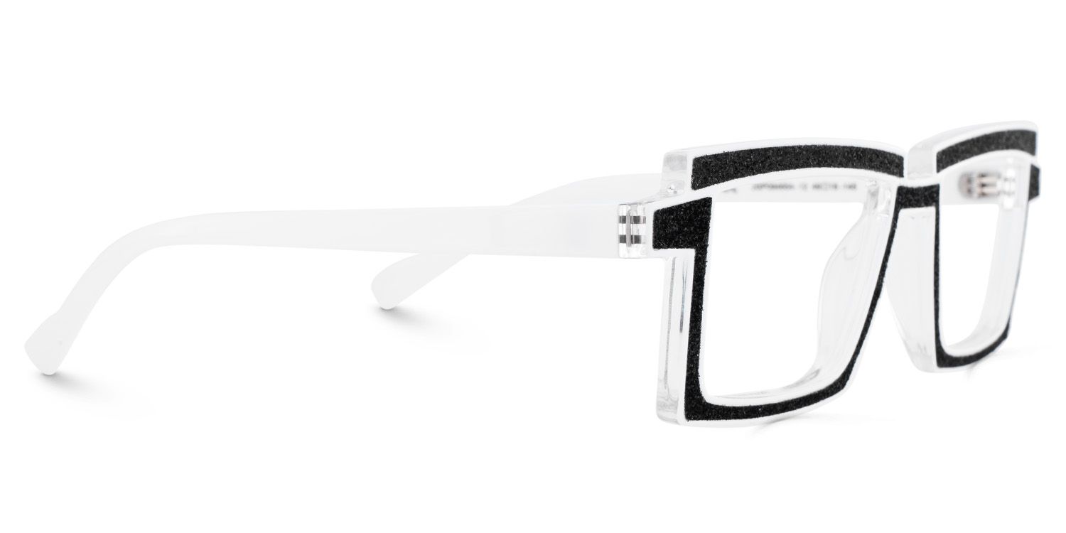 Zephyr Noir Rectangle Lunettes3